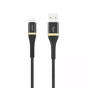 Wiwu ED-100 lightning USB kaabel 2m (must)